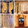 Picture of Window Curtain String Lights, 10 × 10 ft USB Port 300 LED Starry Fairy Light for Wedding, Bedroom, Bed Canopy, Garden, Patio, Outdoor Indoor (Warm White) by Colavor